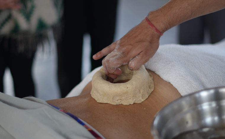 Ayurvedic consultation between a practitioner and guest in Rishikesh