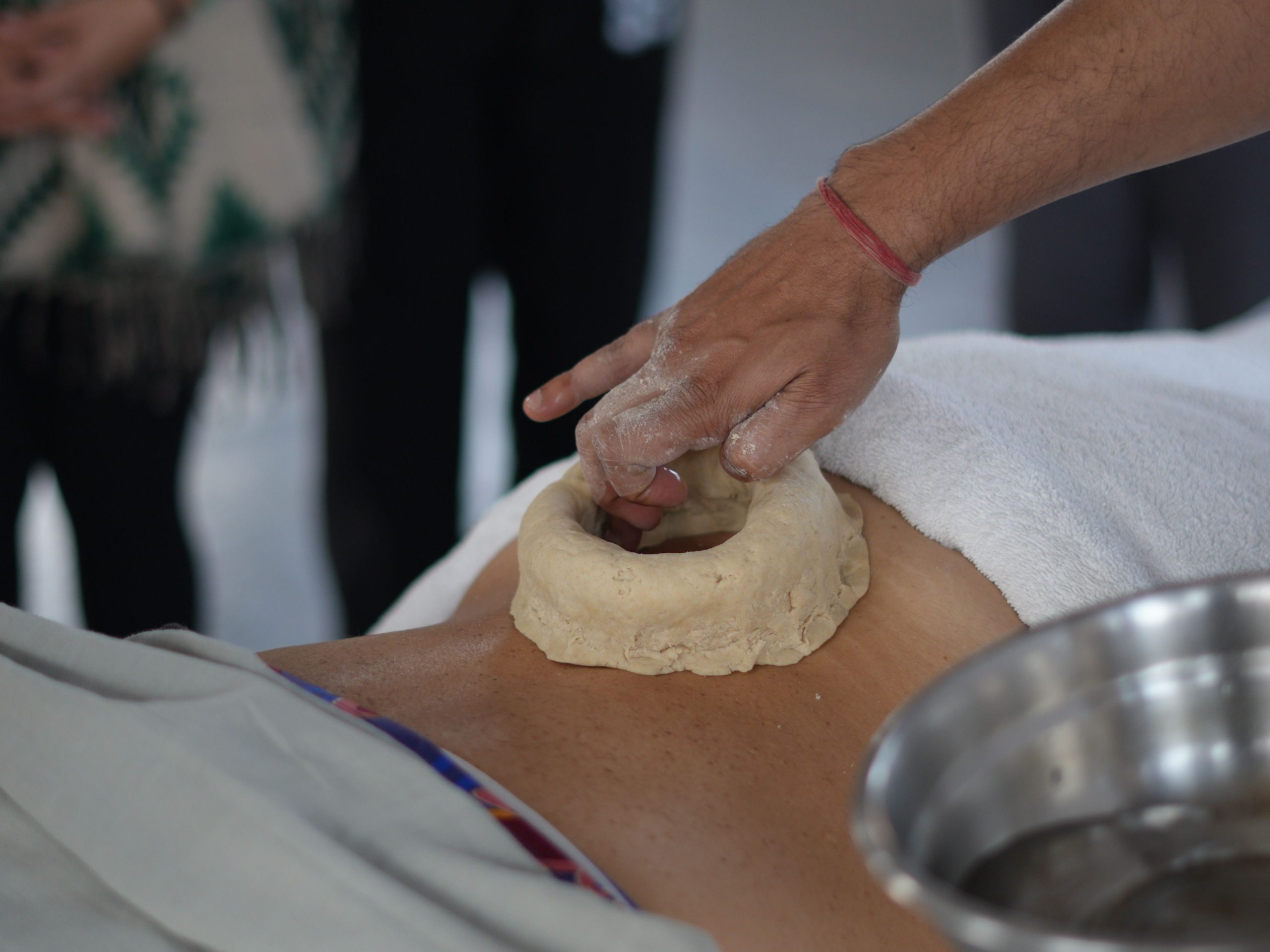 Ayurvedic consultation between a practitioner and guest in Rishikesh